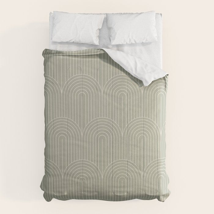Art Deco Arch Pattern XLIII Comforter Gallery Image 6
