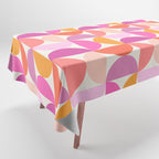 Mid Century Modern Shapes - Pink Tablecloth Gallery Image 1