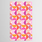 Mid Century Modern Shapes - Pink Tablecloth Gallery Image 2