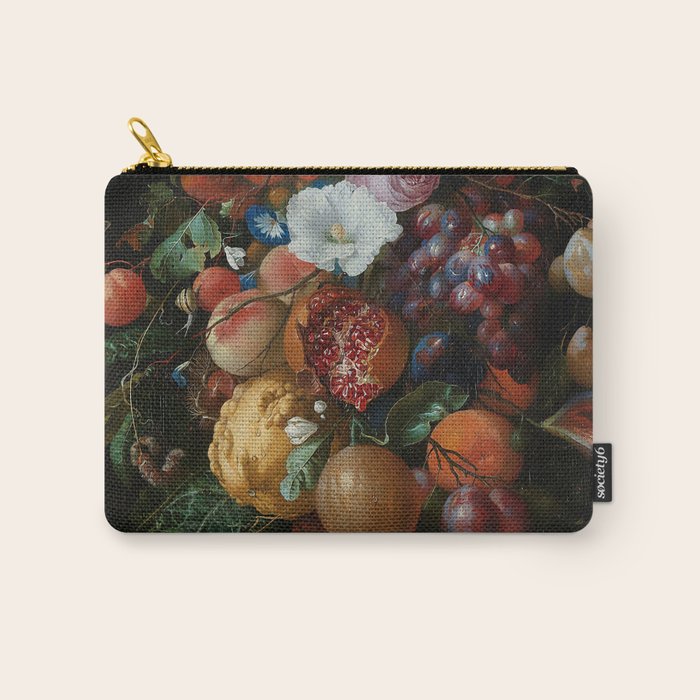 Antique Botanical IV [antique painting remixed] Carry All Pouch Gallery Image 1