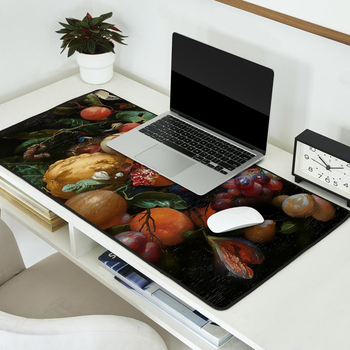 Antique Botanical IV [antique painting remixed] Desk Mat Gallery Image 2