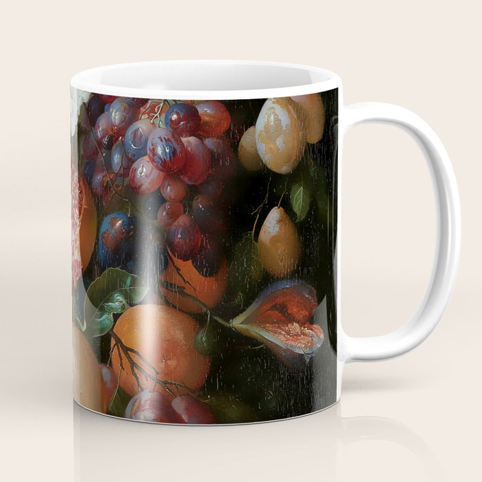 Antique Botanical IV [antique painting remixed] Coffee Mug Gallery Image 1