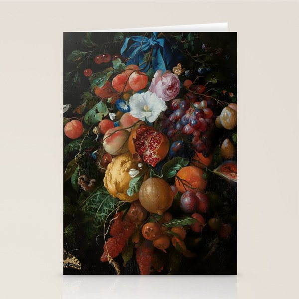 Antique Botanical IV [antique painting remixed] Stationery Card Gallery Image 1