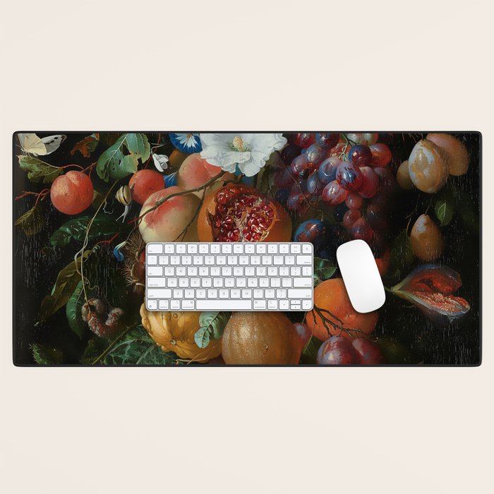 Antique Botanical IV [antique painting remixed] Desk Mat Gallery Image 1