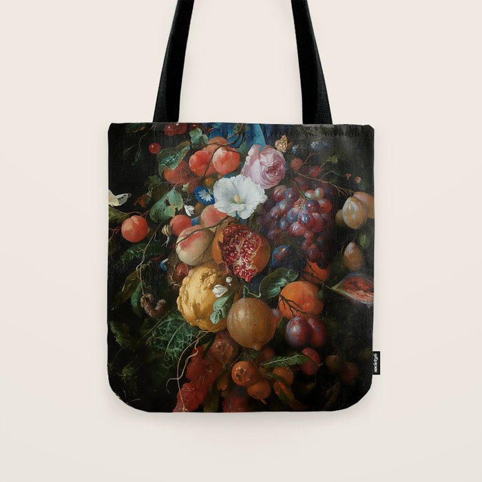 Antique Botanical IV [antique painting remixed] Tote Bag Gallery Image 1