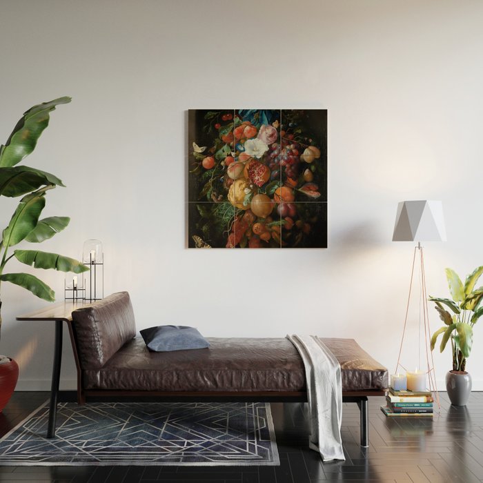 Antique Botanical IV [antique painting remixed] Wood Wall Art Gallery Image 2