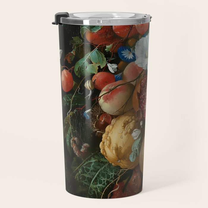 Antique Botanical IV [antique painting remixed] Travel Mug Gallery Image 3