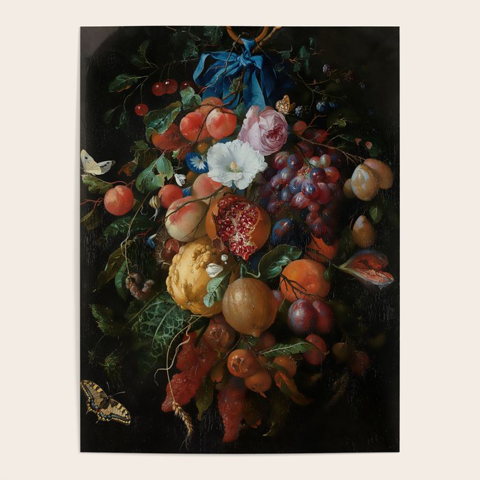 Antique Botanical IV [antique painting remixed] Poster Gallery Image 1