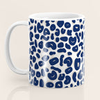 Leopard Print Abstractions - Navy Coffee Mug Gallery Image 3