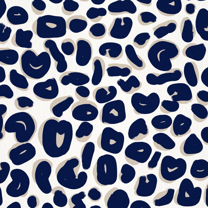 Leopard Print Abstractions - Navy Coffee Mug Gallery Image 2