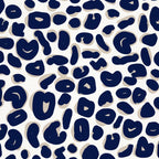 Leopard Print Abstractions - Navy Coffee Mug Gallery Image 2