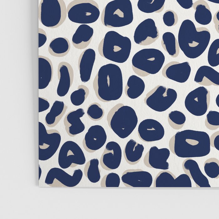 Leopard Print Abstractions - Navy Poster Gallery Image 3