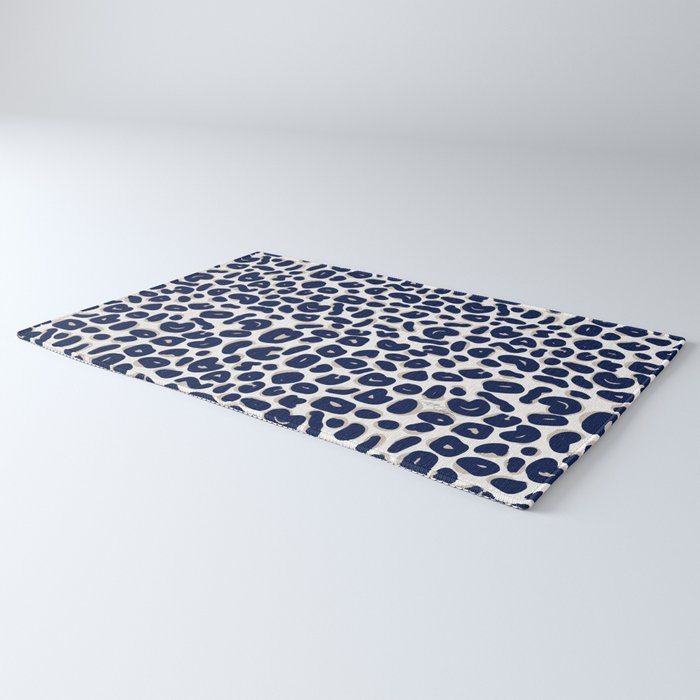 Leopard Print Abstractions - Navy Rug Gallery Image 3