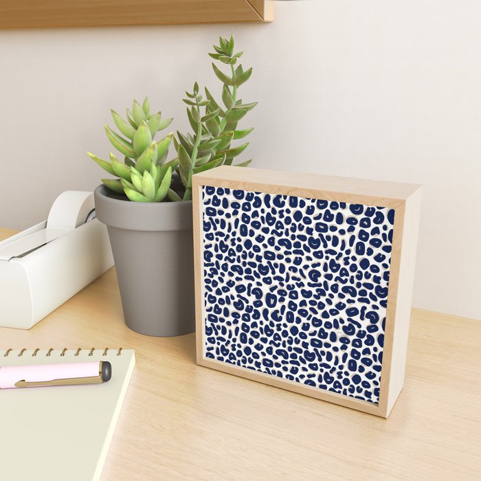 Leopard Print Abstractions - Navy Mini Art Print Gallery Image 2