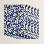Leopard Print Abstractions - Navy Wrapping Paper Gallery Image 3