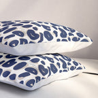 Leopard Print Abstractions - Navy Pillow Sham Gallery Image 3