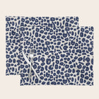 Leopard Print Abstractions - Navy Placemat Gallery Image 1