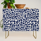 Leopard Print Abstractions - Navy Credenza Gallery Image 1