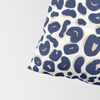 Leopard Print Abstractions - Navy Pillow Sham Gallery Image 4