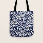 Leopard Print Abstractions - Navy Tote Bag Gallery Image 1