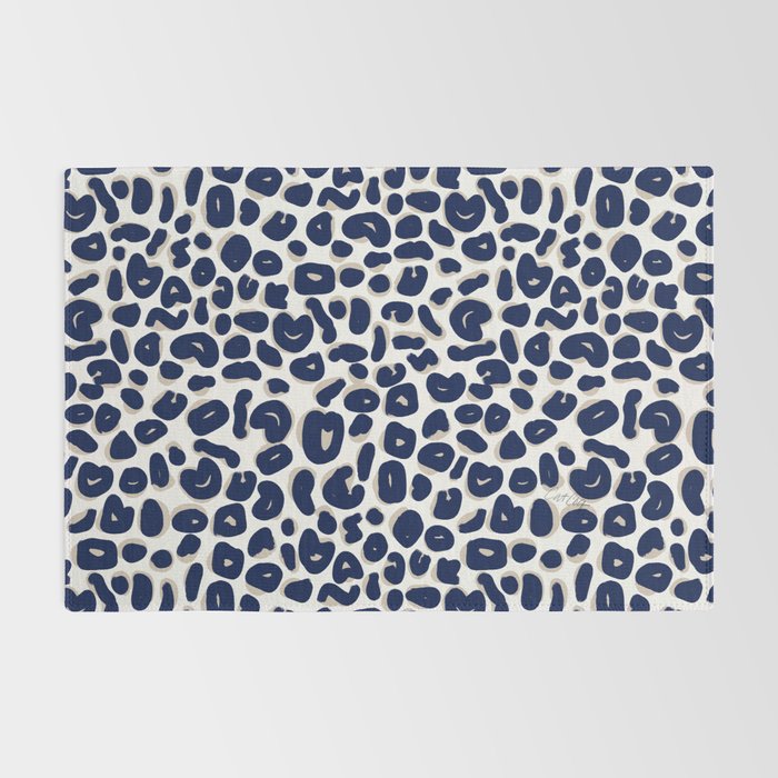 Leopard Print Abstractions - Navy Rug Gallery Image 2