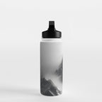 Alpine Silence - Minimalist Snowy Peak Wall Art Water Bottle Gallery Image 3
