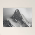 Alpine Silence - Minimalist Snowy Peak Wall Art Welcome Mat Gallery Image 1