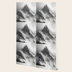 Alpine Silence - Minimalist Snowy Peak Wall Art Wallpaper Gallery Image 2