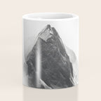 Alpine Silence - Minimalist Snowy Peak Wall Art Coffee Mug Gallery Image 4