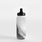 Alpine Silence - Minimalist Snowy Peak Wall Art Water Bottle Gallery Image 2
