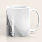 Alpine Silence - Minimalist Snowy Peak Wall Art Coffee Mug Gallery Image 1