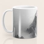 Alpine Silence - Minimalist Snowy Peak Wall Art Coffee Mug Gallery Image 3