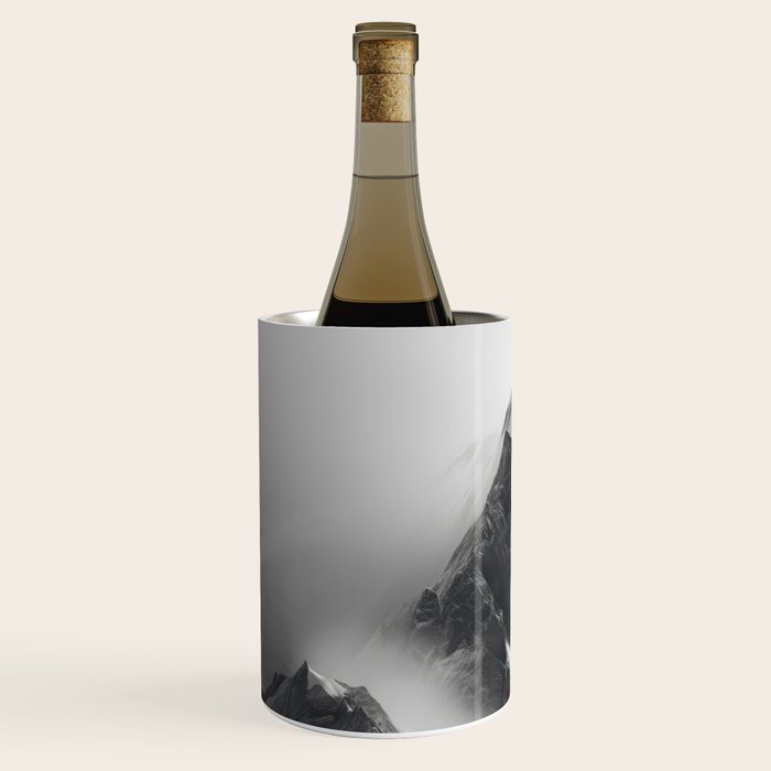 Alpine Silence - Minimalist Snowy Peak Wall Art Wine Chiller Gallery Image 2