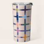 Colorful Patterned Grid II Travel Mug Gallery Image 2