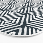 Stacked Arrows Navy and White Bath Mat Gallery Image 3