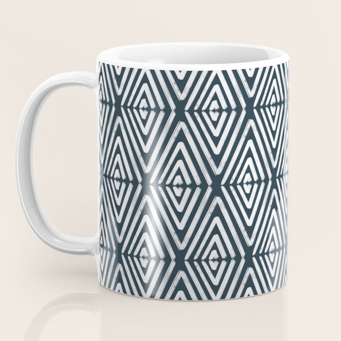 Stacked Arrows Navy and White Coffee Mug Gallery Image 3
