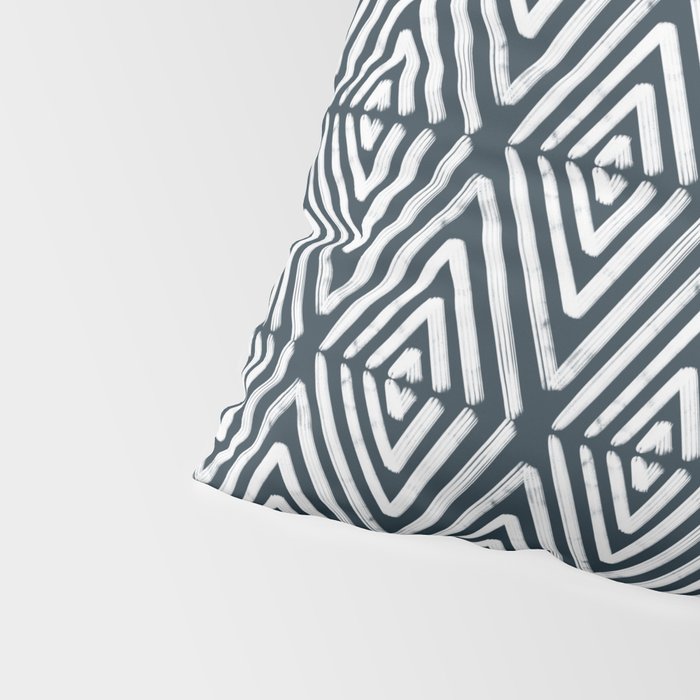 Stacked Arrows Navy and White Pillow Sham Gallery Image 4