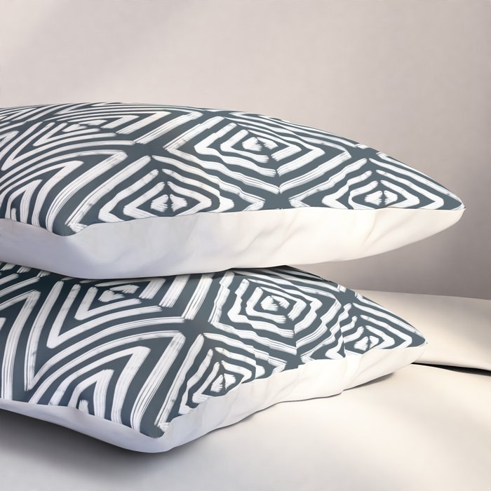 Stacked Arrows Navy and White Pillow Sham Gallery Image 3