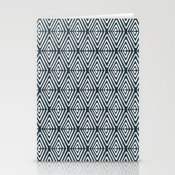 Stacked Arrows Navy and White Stationery Card Gallery Image 2