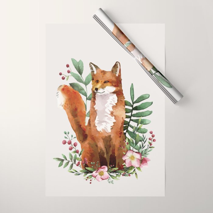 Autumn Fox II Wrapping Paper Gallery Image 1