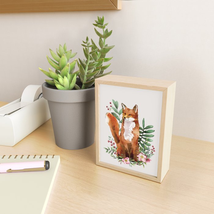 Autumn Fox II Mini Art Print Gallery Image 2