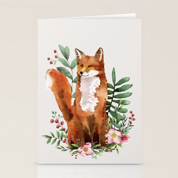 Autumn Fox II Stationery Card Gallery Image 2