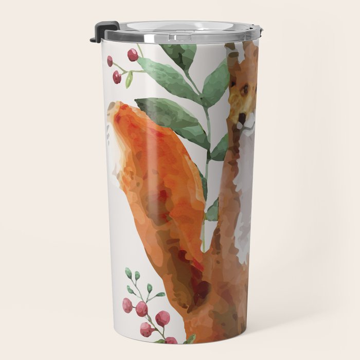 Autumn Fox II Travel Mug Gallery Image 3