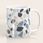 Terrazzo Mosaic Pattern, Gray and Neutral Coffee Mug Gallery Image 1