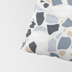 Terrazzo Mosaic Pattern, Gray and Neutral Pillow Sham Gallery Image 4