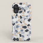 Terrazzo Mosaic Pattern, Gray and Neutral iPhone Case Gallery Image 1