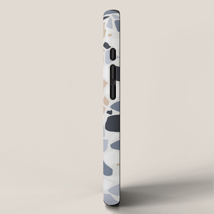 Terrazzo Mosaic Pattern, Gray and Neutral iPhone Case Gallery Image 2