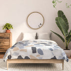 Terrazzo Mosaic Pattern, Gray and Neutral Comforter Gallery Image 3