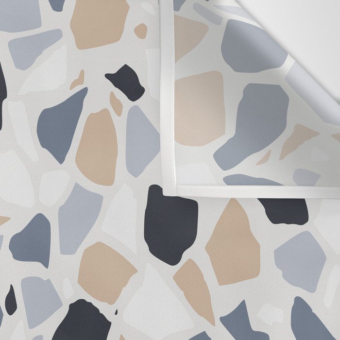 Terrazzo Mosaic Pattern, Gray and Neutral Wall Tapestry Gallery Image 3