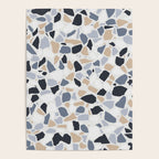 Terrazzo Mosaic Pattern, Gray and Neutral Poster Gallery Image 4